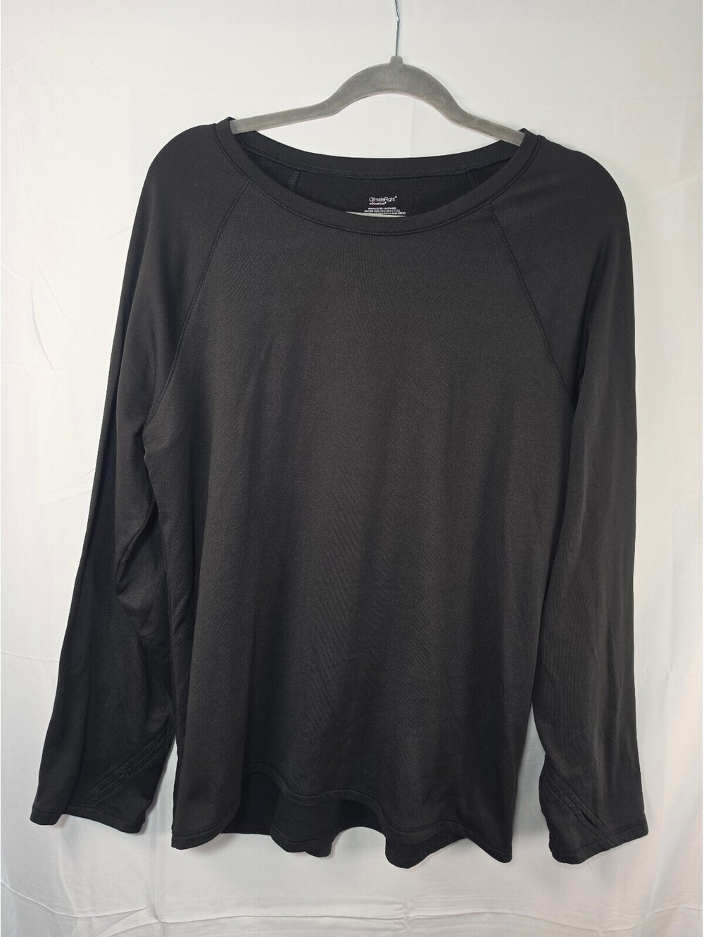ClimateRight by Cuddl Duds Black Long Sleeve Crew Neck Top XXL 2X Thermal